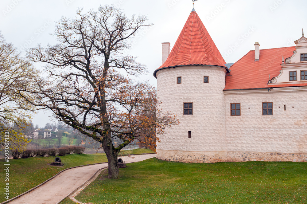 An ancient castle in a small town is Bauska. Latvia.