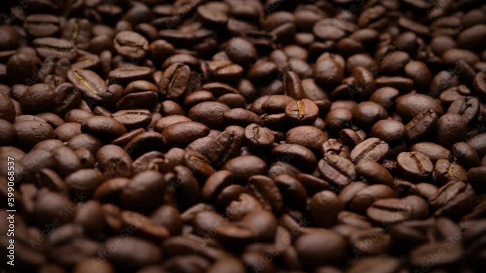 fresh roasted coffee beans background (looping) fresh roasted coffee beans background (looping)