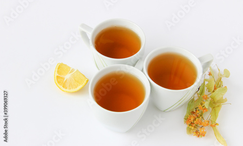 Herbal tea. Additional herbal treatment. Tea with lemon and lime.
