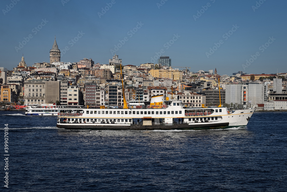 Galata Tower and Galata District in Istanbul, Turkey Galata Tower and Galata District in Istanbul, Turkey