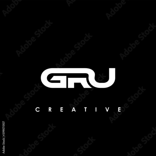 GRU Letter Initial Logo Design Template Vector Illustration