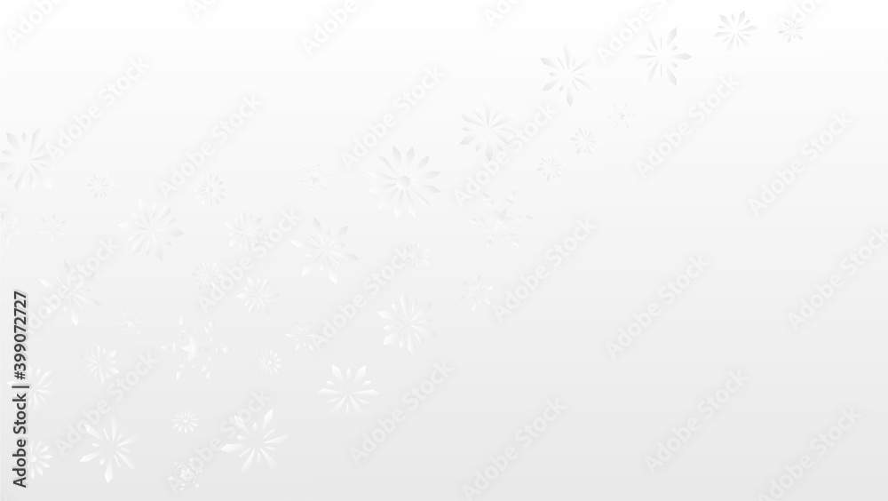 winter background, white snowflake background
