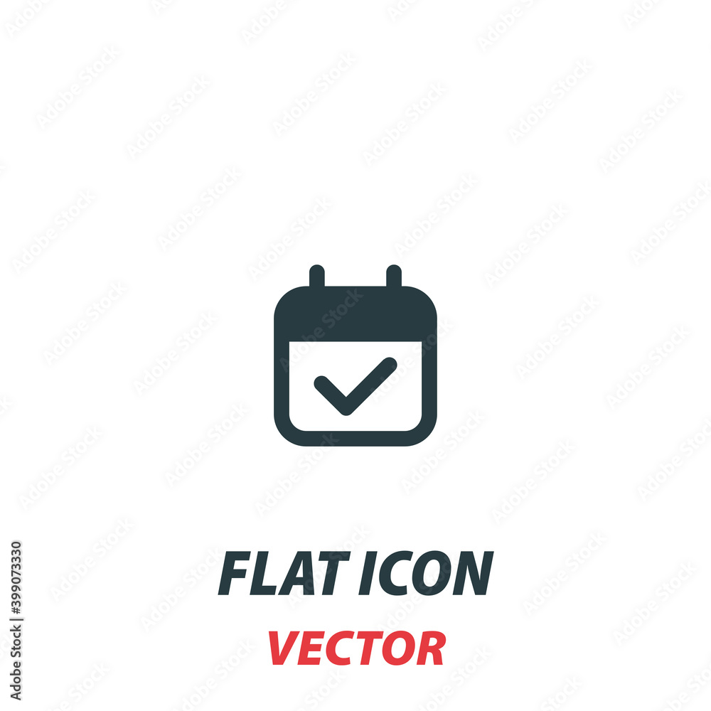 marks calendar icon in a flat style. Vector illustration pictogram on white background. Isolated symbol suitable for mobile concept, web apps, infographics, interface and apps design marks calendar icon in a flat style. Vector illustration pictogram on white background. Isolated symbol suitable for mobile concept, web apps, infographics, interface and apps design