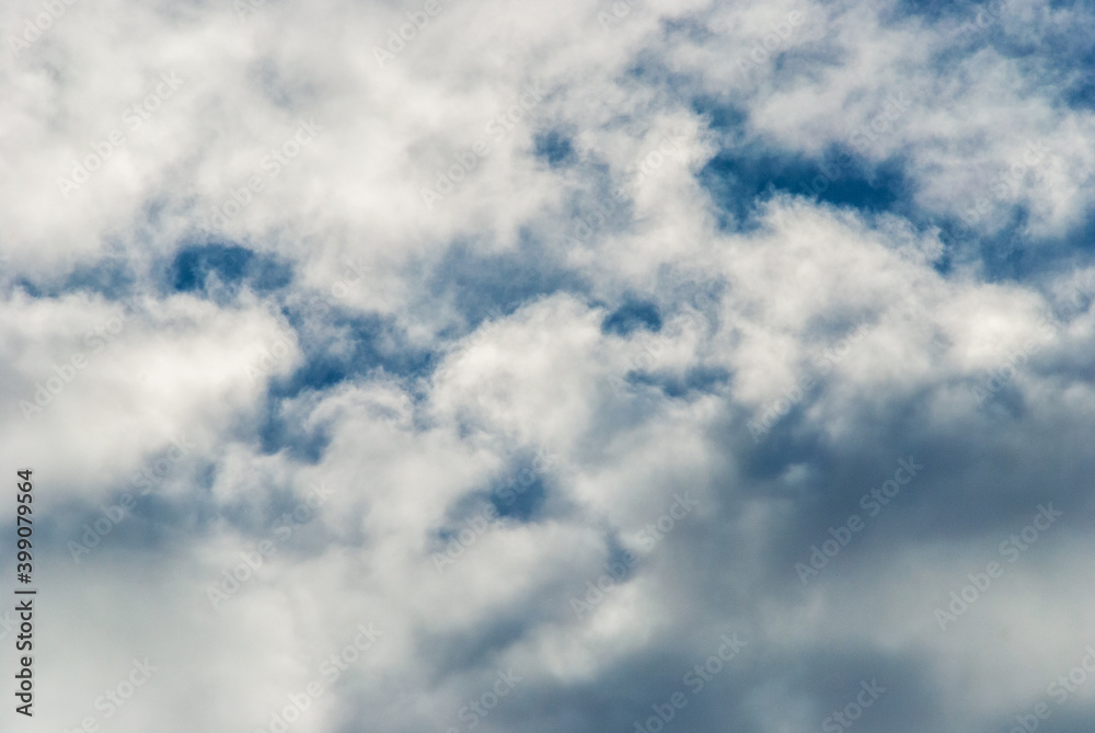 Picturesque blue sky with large beautiful clouds on a bright sunny day. Sky replacement template Picturesque blue sky with large beautiful clouds on a bright sunny day. Sky replacement template