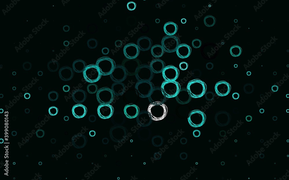 Light Blue, Green vector layout with circle shapes. Light Blue, Green vector layout with circle shapes.