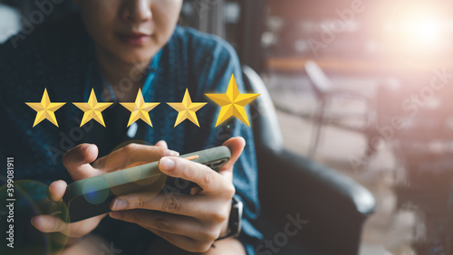Foto Customer service evaluation concept
