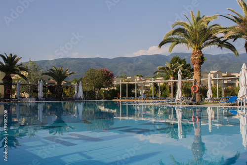 swimming pool in hotel