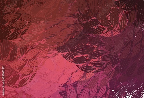 Light Pink, Red vector background with abstract shapes.