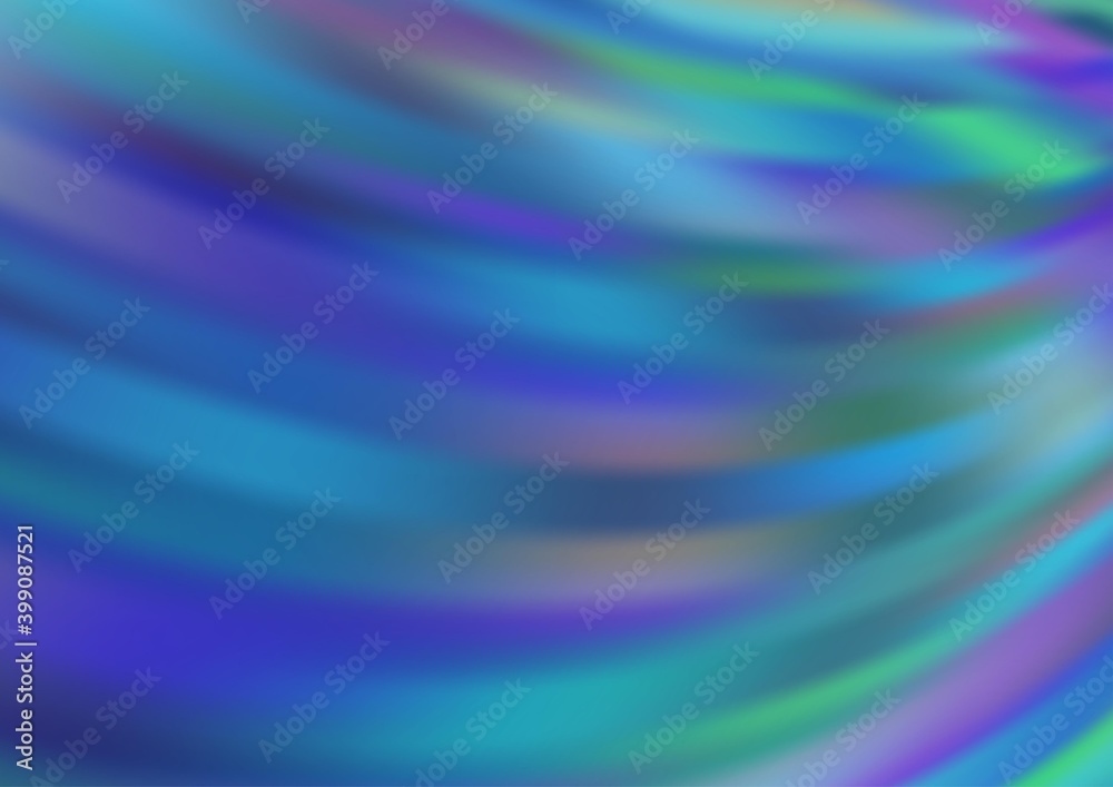 Fototapeta premium Light BLUE vector blurred shine abstract background.