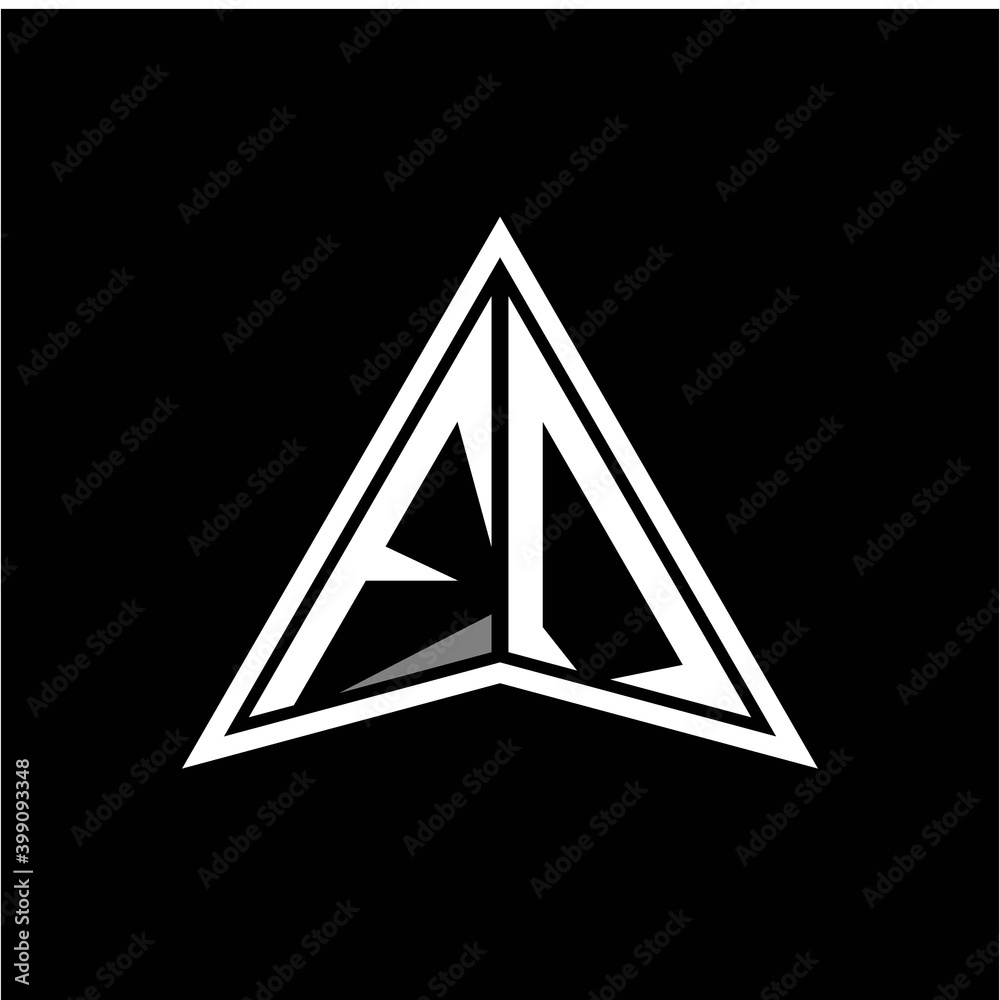 F N initials in the form of a modern minimalist arrow. perfect for letters, game profiles, computer arrows and more F N initials in the form of a modern minimalist arrow. perfect for letters, game profiles, computer arrows and more