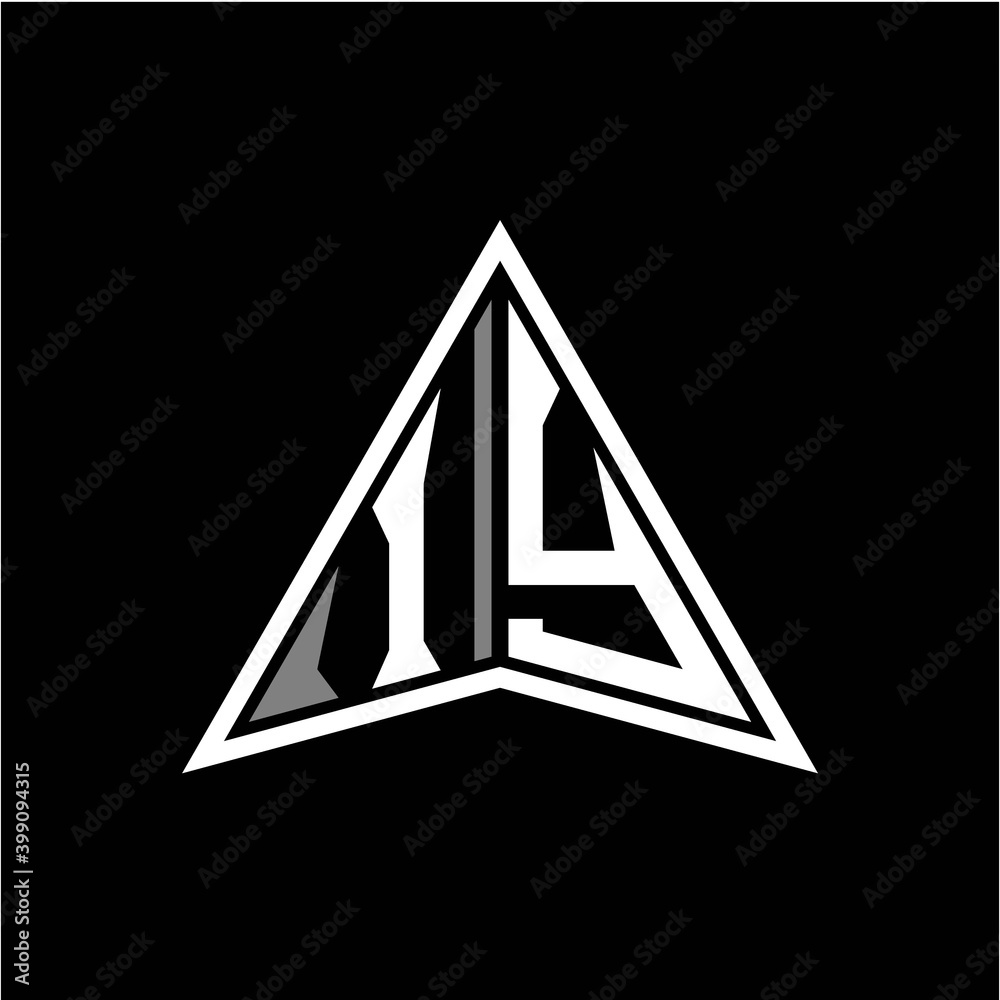 I Y initials in the form of a modern minimalist arrow. perfect for letters, game profiles, computer arrows and more I Y initials in the form of a modern minimalist arrow. perfect for letters, game profiles, computer arrows and more