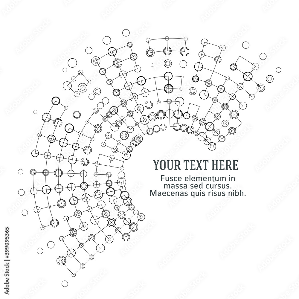 Design elements symbol Editable icon Halftone circle pattern black on white background Design elements symbol Editable icon Halftone circle pattern black on white background