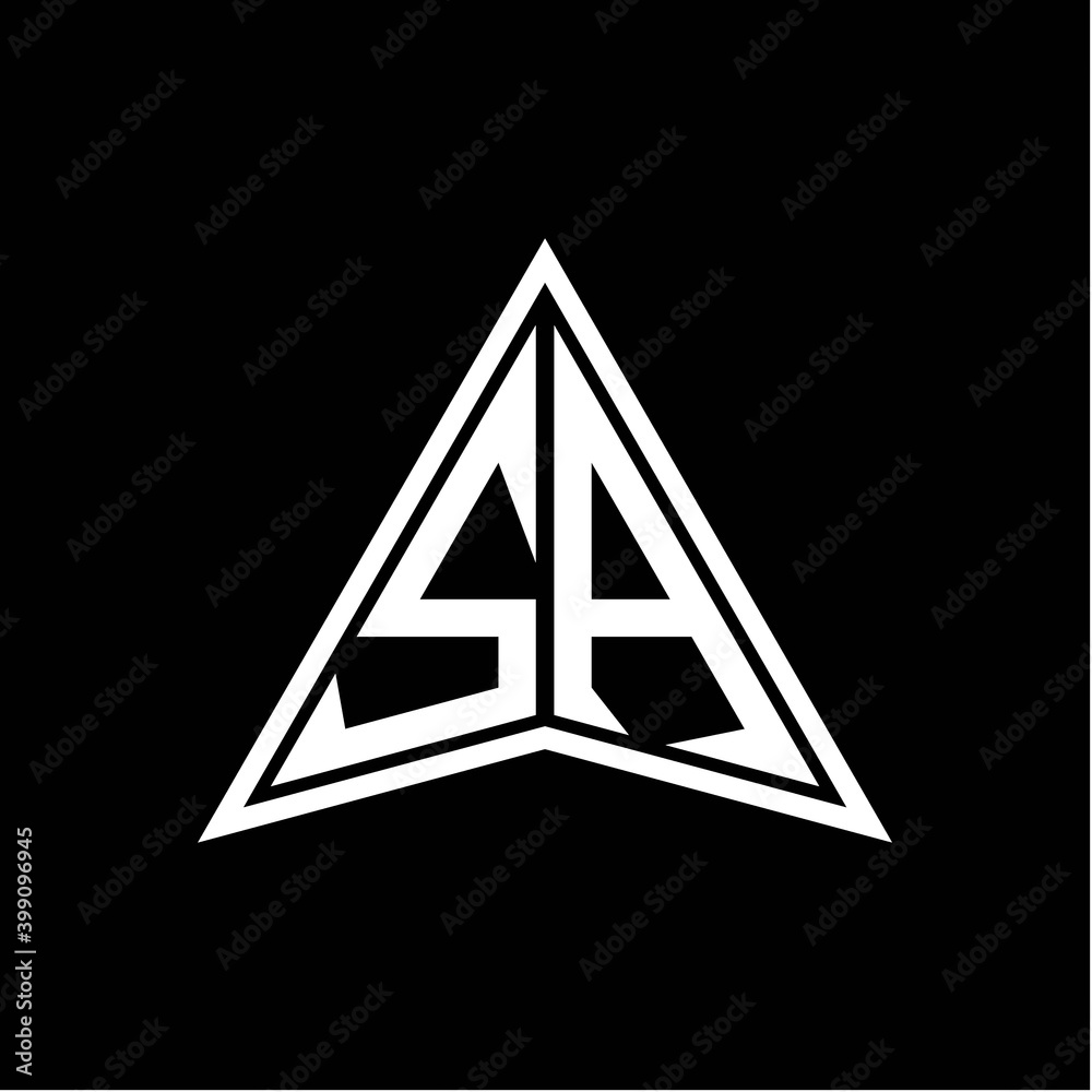S A initials in the form of a modern minimalist arrow. perfect for letters, game profiles, computer arrows and more S A initials in the form of a modern minimalist arrow. perfect for letters, game profiles, computer arrows and more