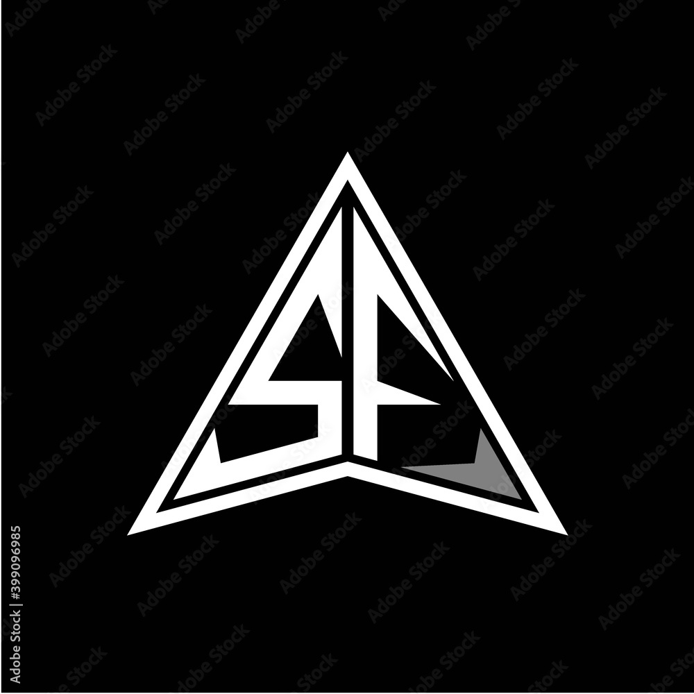 S F initials in the form of a modern minimalist arrow. perfect for letters, game profiles, computer arrows and more S F initials in the form of a modern minimalist arrow. perfect for letters, game profiles, computer arrows and more