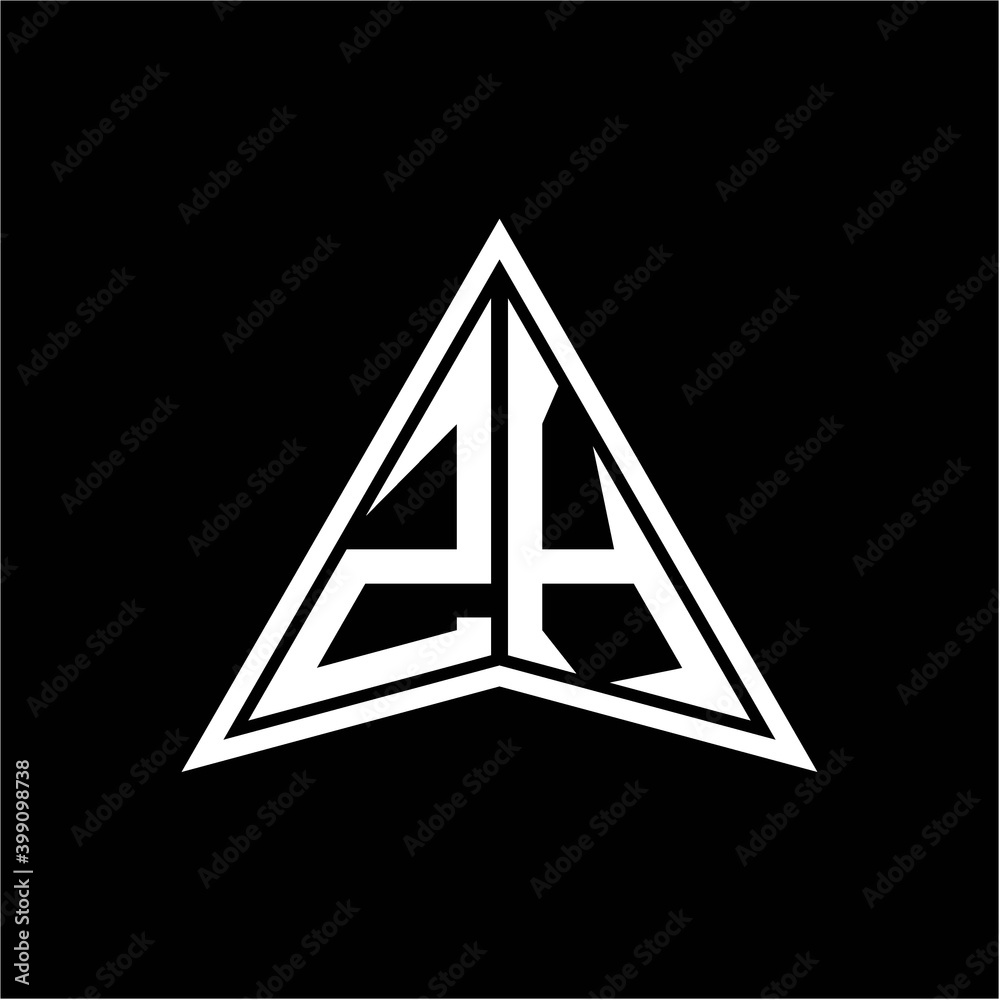 Z H initials in the form of a modern minimalist arrow. perfect for letters, game profiles, computer arrows and more Z H initials in the form of a modern minimalist arrow. perfect for letters, game profiles, computer arrows and more