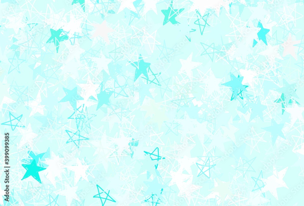 Light Green vector texture with beautiful stars. Light Green vector texture with beautiful stars.