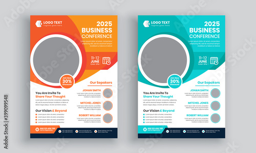 Business Conference Flyer Template Design