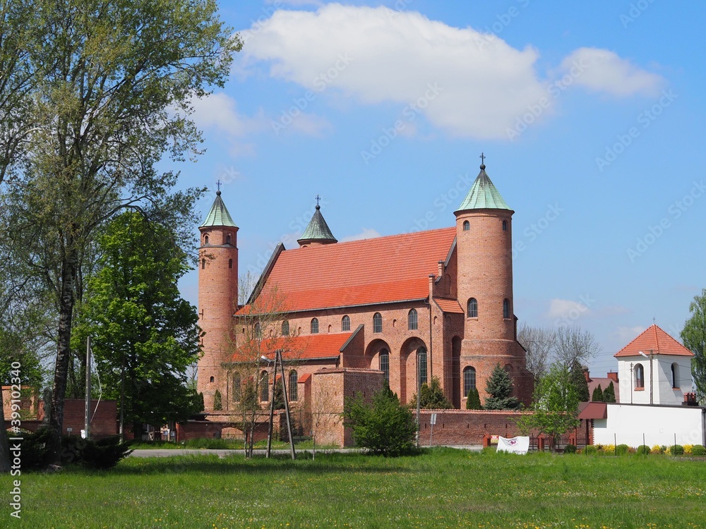 Medieval Church in Brochów in Poland