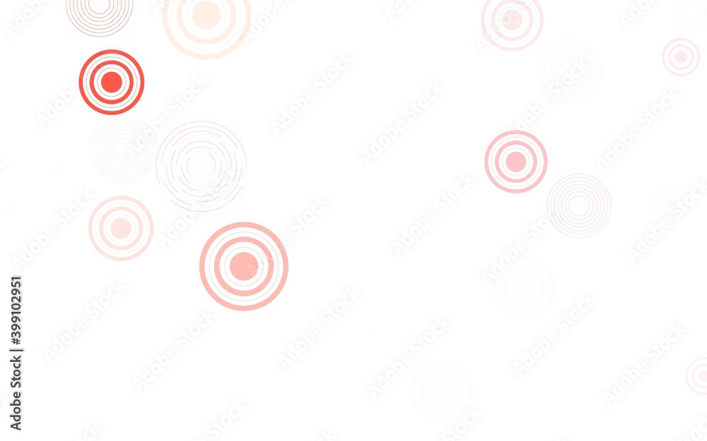 Light Red vector texture with disks. Light Red vector texture with disks.