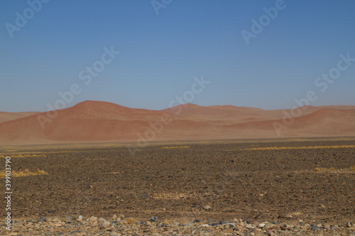 Fahrt zur Big Daddy D  ne in Namibia nahe Deadvlei  dem Tal des Todes