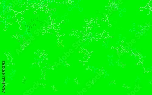 Light Green vector background with forms of artificial intelligence.