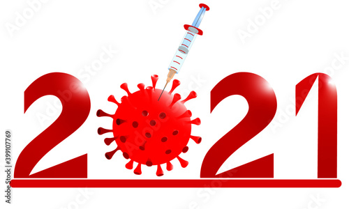 2021 corona Impfung rot