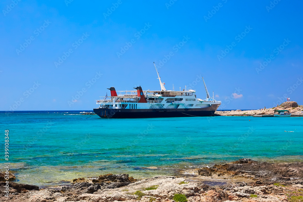 Obraz premium Beautiful seaview at the Gramvousa island.