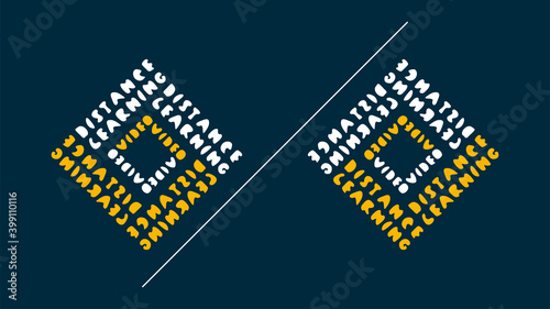 Virtual background for video conferencing. Banner template for posts, story. Distance learning or education. Template for courses or webinars