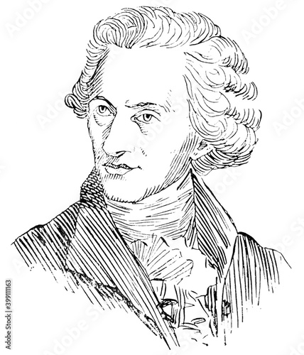Obraz na płótnie Portrait of Sir John Herschel - an English polymath, mathematician, astronomer, chemist, inventor, experimental photographer