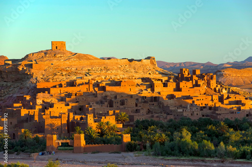 Ait Benhaddou kasbah, along the former caravan route between Sahara and Marrakesh, Morocco
 photo