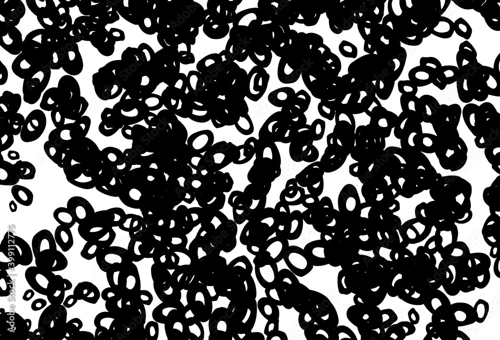 Black and white vector cover with spots. Black and white vector cover with spots.