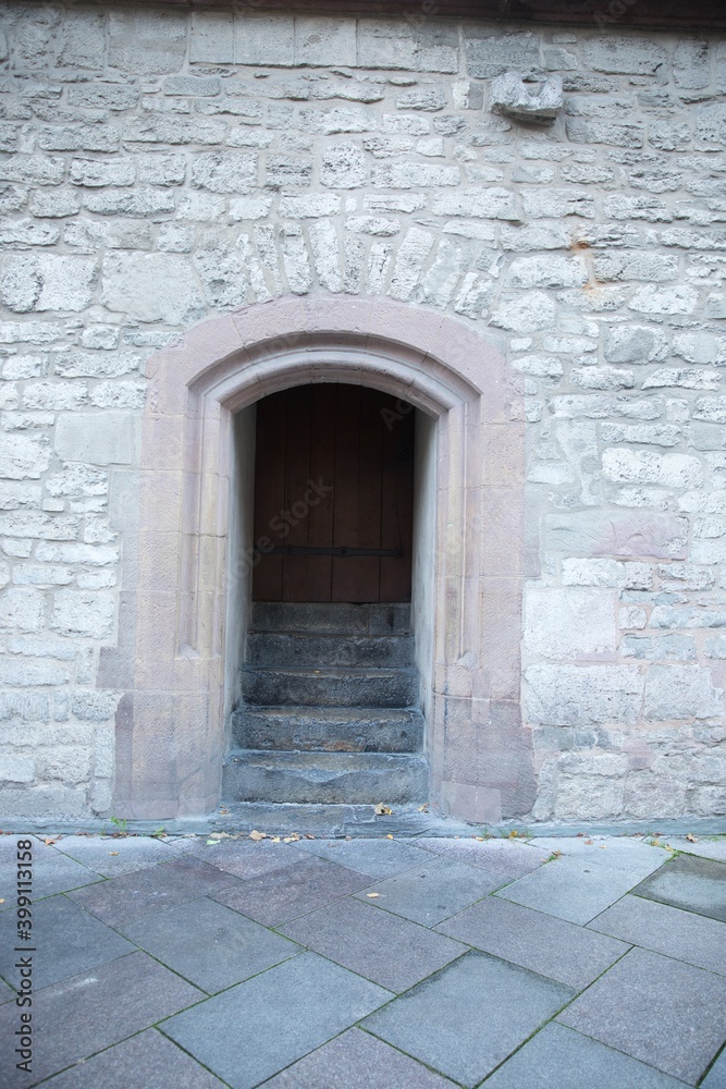 Entrance to Medieval Town Hall in Göttingen Germany