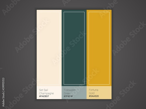 Color trends of the new year. Vector illustration with presentation of color trends in 2021.