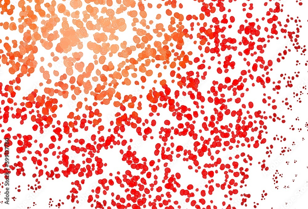 Light Red vector template with bent lines. Light Red vector template with bent lines.
