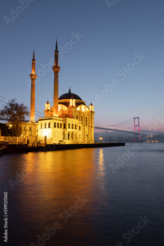 Ortakoy Mosque in Istanbul City, Turkey