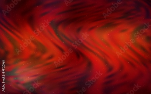 Dark Red vector background with astronomical stars. Glitter abstract illustration with colorful cosmic stars. Pattern for futuristic ad, booklets.