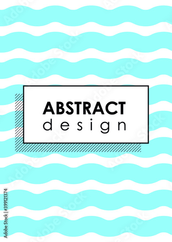 Creative abstract minimalistic poster design