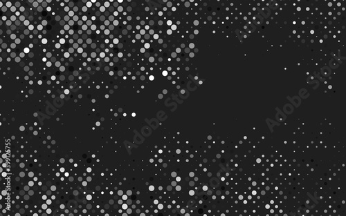 Light Silver, Gray vector background with bubbles.