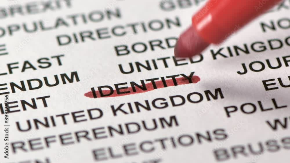 Marking the Identity word from left to right Marking the Identity word from left to right