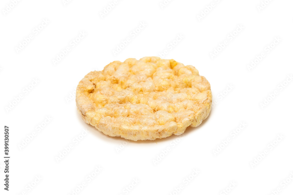 Rice wafer isolated on white background. Rice wafer isolated on white background.