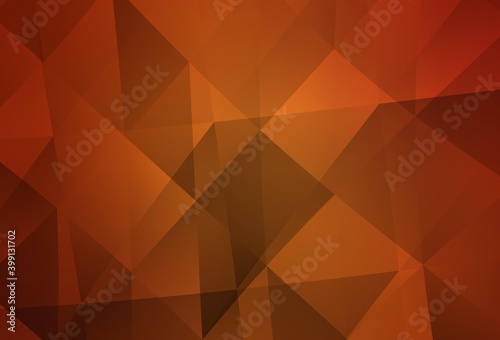 Light Red vector gradient triangles template.