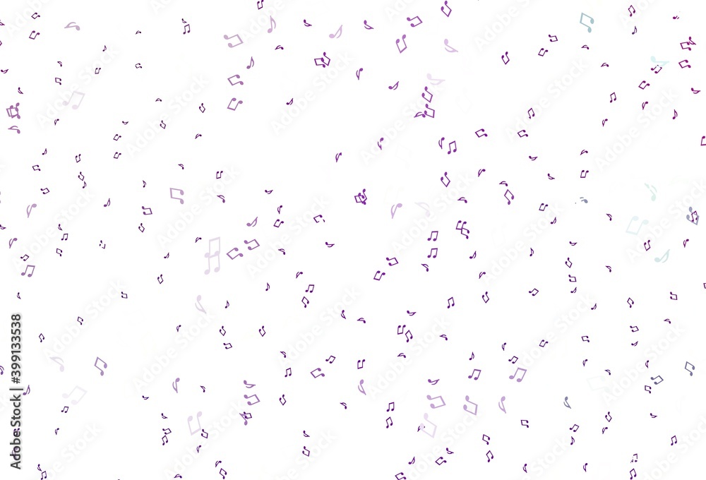 Light Purple vector background with music symbols. Light Purple vector background with music symbols.