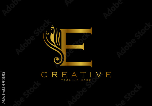 Letter E Luxury Logo Template