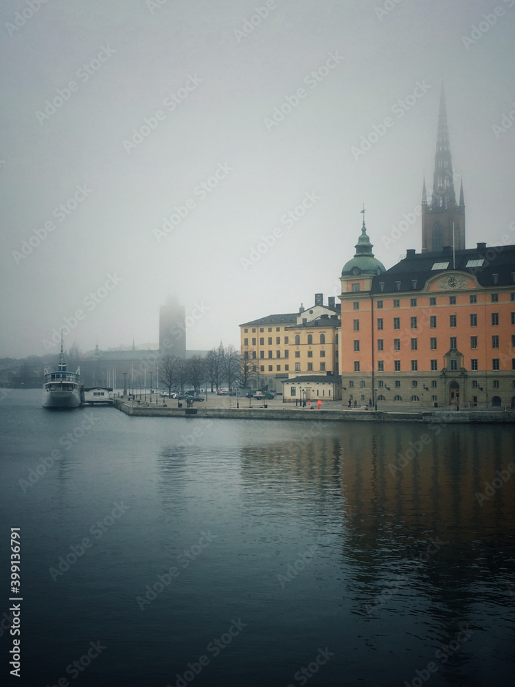 Fototapeta premium view of stockholm city old town