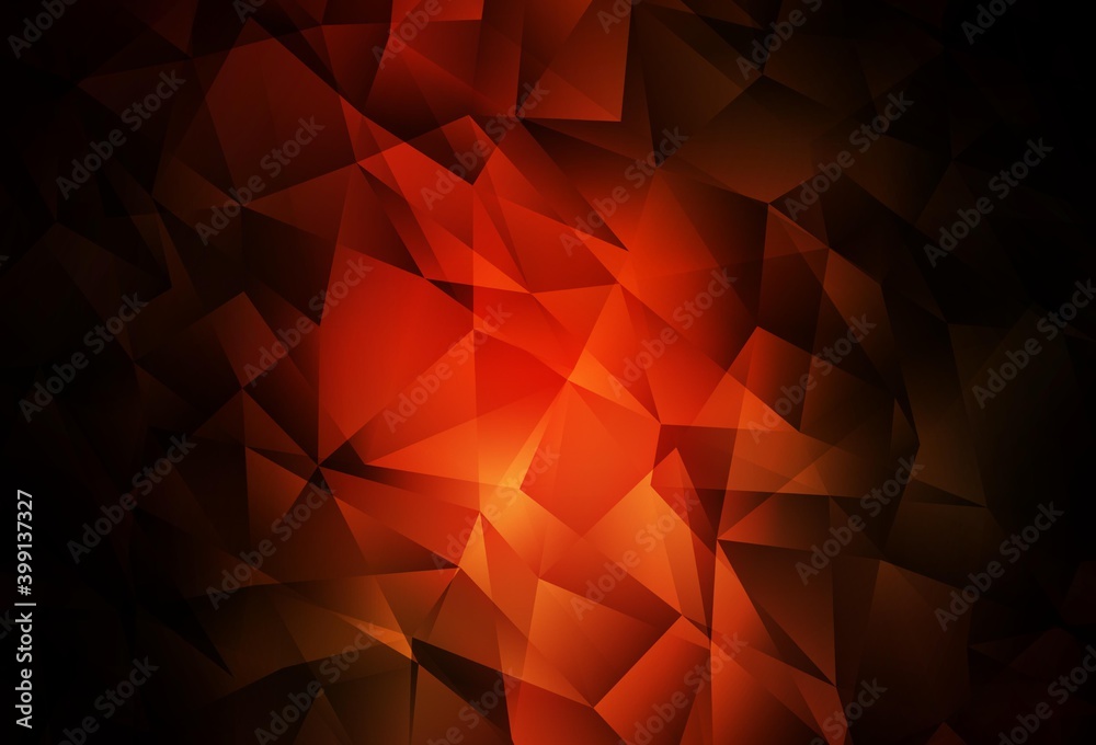 Dark Red vector polygonal background. Dark Red vector polygonal background.