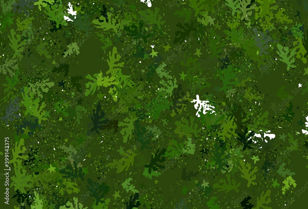 Light Green vector texture with abstract forms. Light Green vector texture with abstract forms.