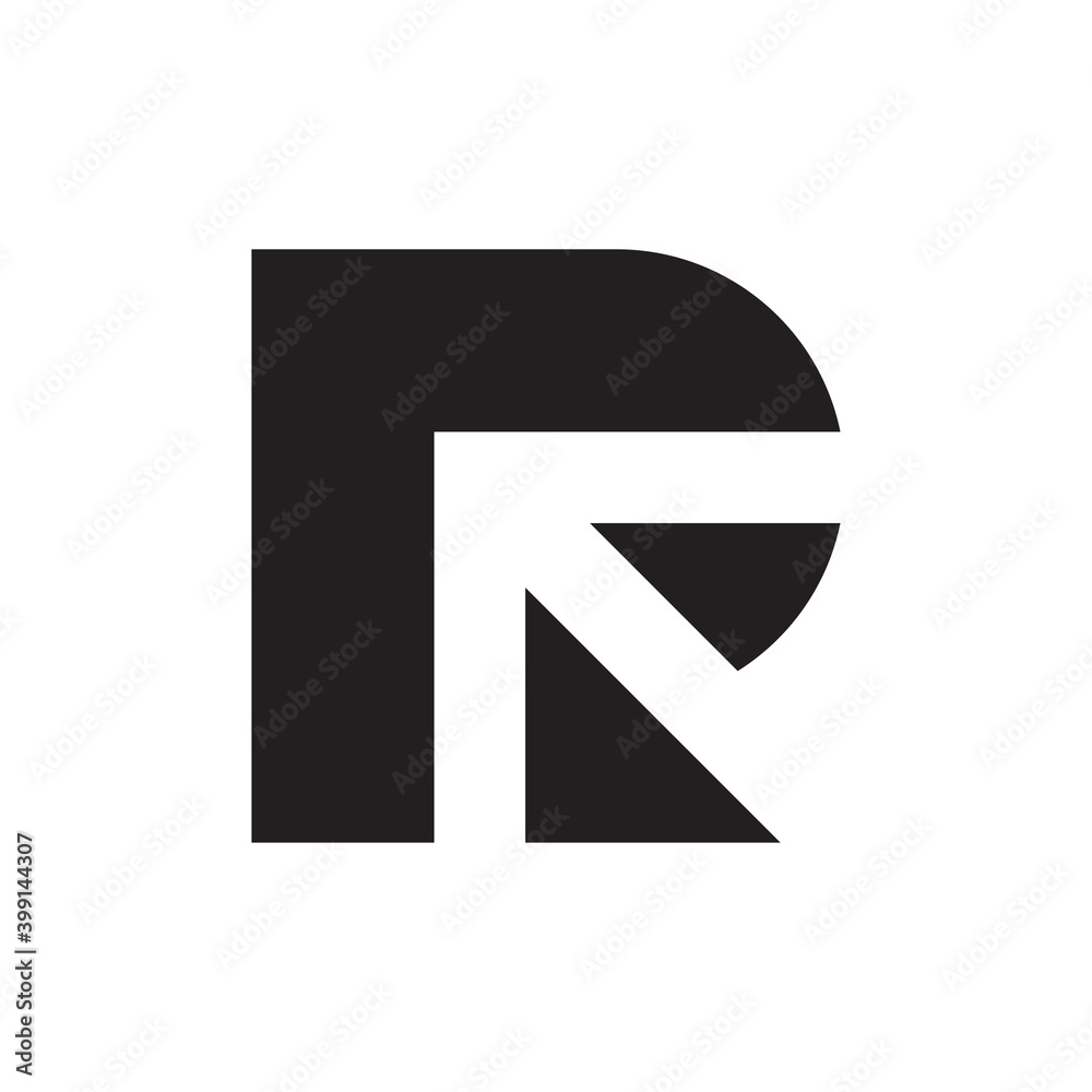 Letter R arrow logo template Letter R arrow logo template