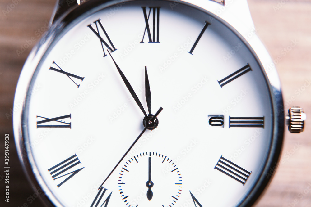 Elegant wrist watch closeup on dark Elegant wrist watch closeup on dark
