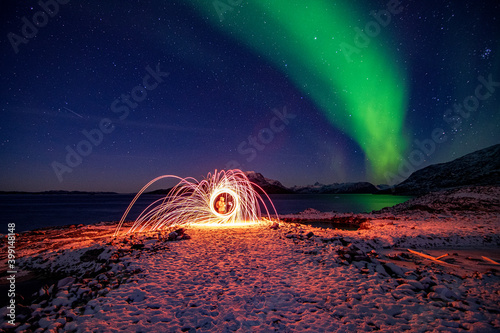 Steelwool, Lightplay, Greenland.