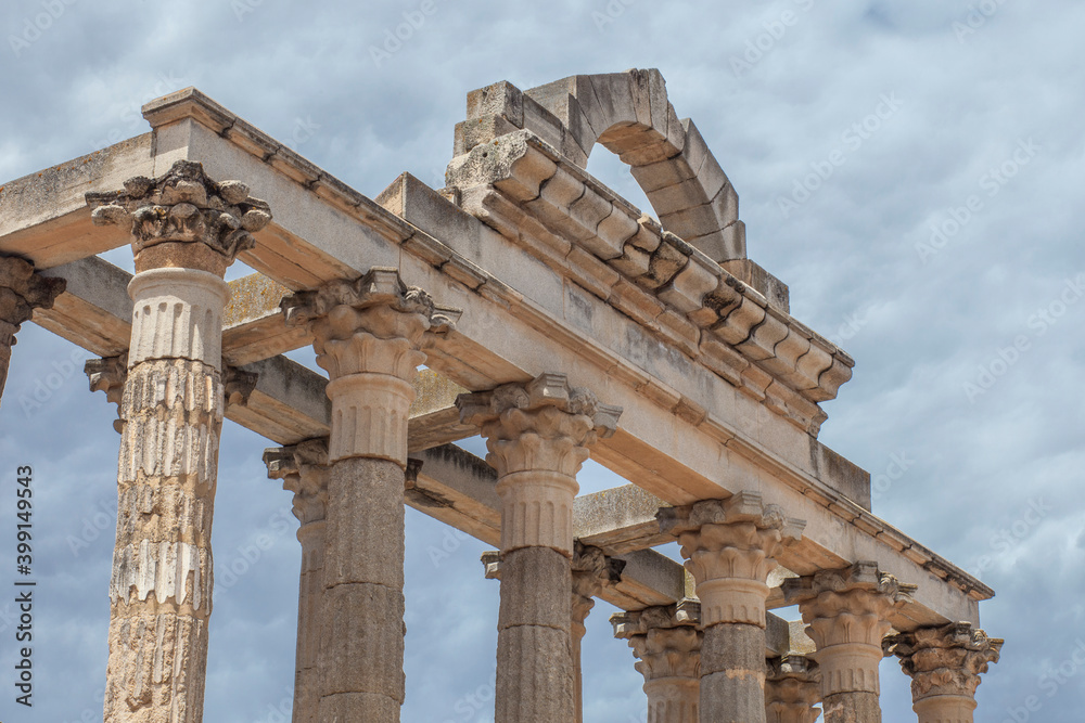 Temple of Diana. Imperial Cult Temple in Merida, Spain